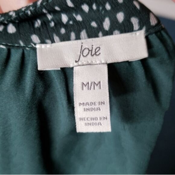 Joie Ballon Sleeve Arctic Animal Spot in Green Size Medium - Picture 6 of 9